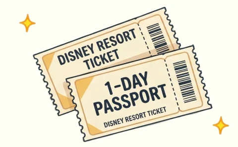 ディズニーリゾートチケットのイラスト
